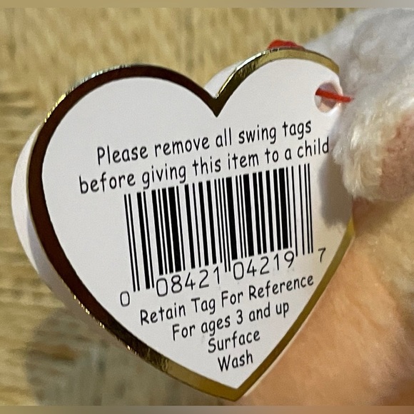 Ty Beanie Babies Ewey The Lamb
birthday March 1 1998 - Picture 9 of 10